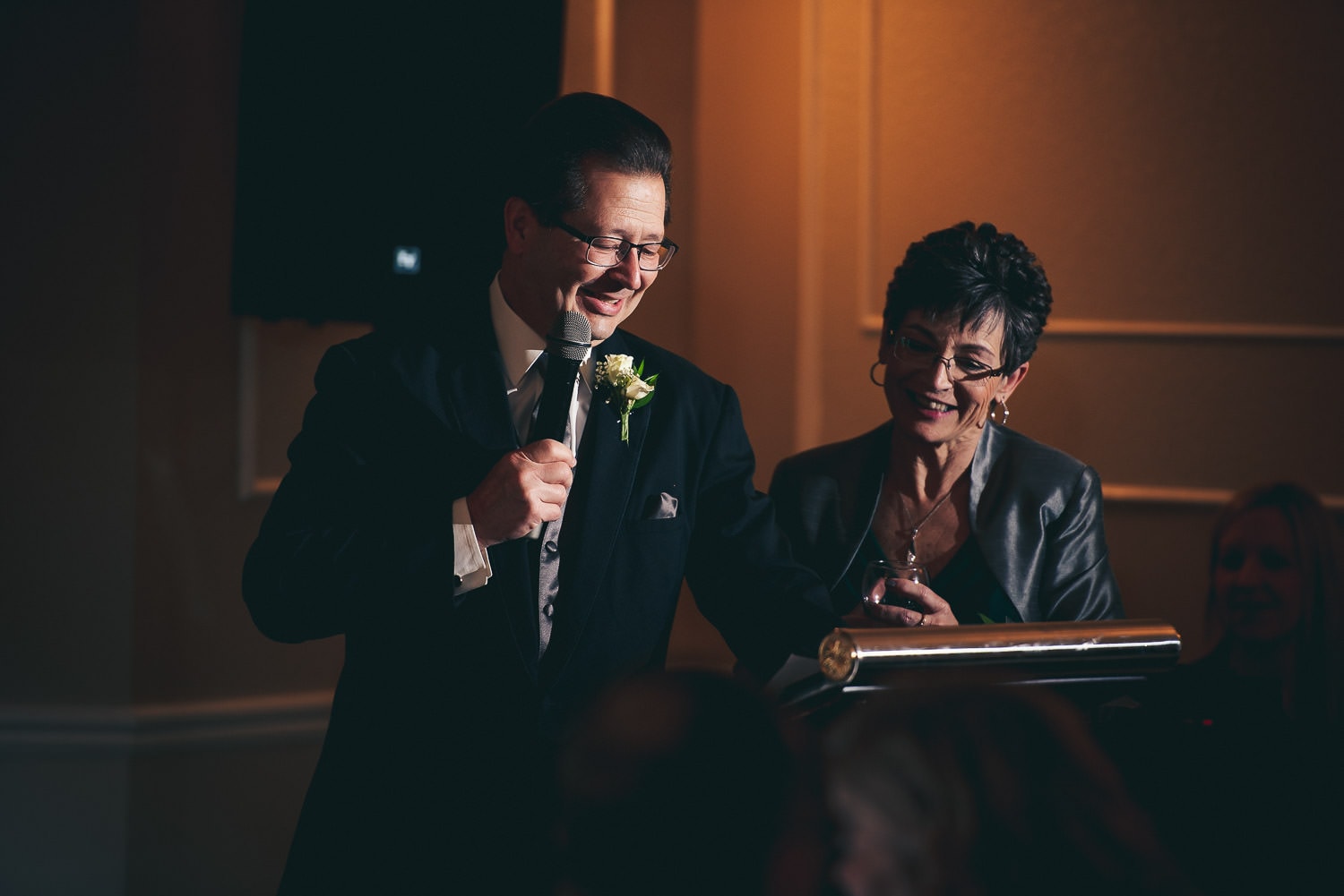 speeches during Elmhurst Inn wedding