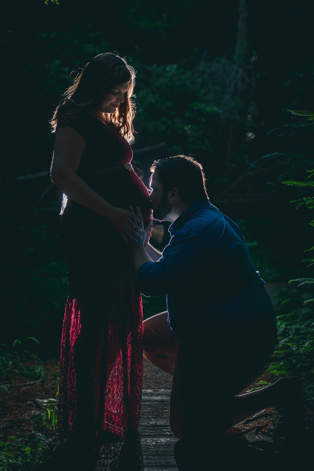 nighttime maternity photography in London Ontario