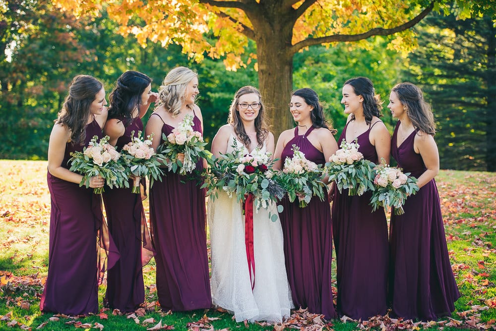 bridesmaids photo at elsie Perrin wedding