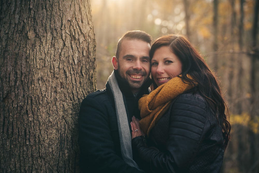 fall engagement photo in London ontario